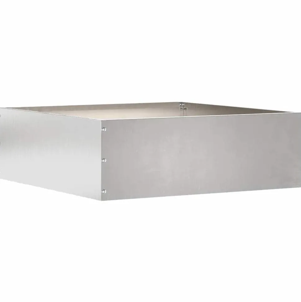 vidaXL Tuinrand Zilver 40 x 40 x 13 cm Roestvrij staal