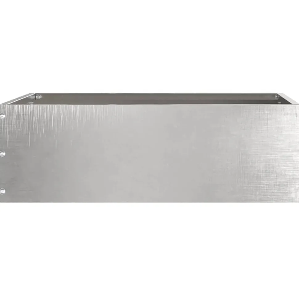 vidaXL Tuinrand Zilver 40 x 40 x 13 cm Roestvrij staal
