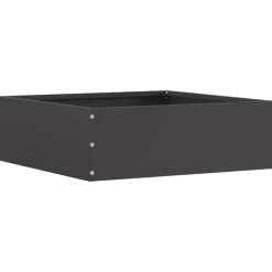 vidaXL Tuinrand Zwart 40 x 40 x 13 cm Staal