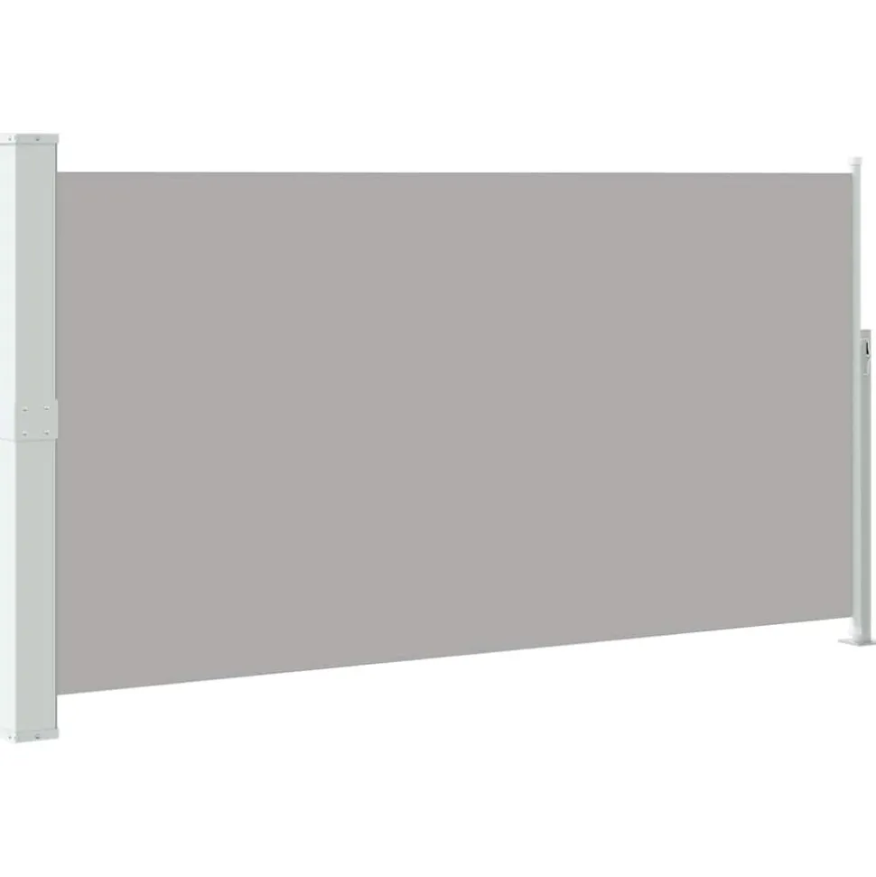 vidaXL Tuinscherm uittrekbaar 160x300 cm grijs