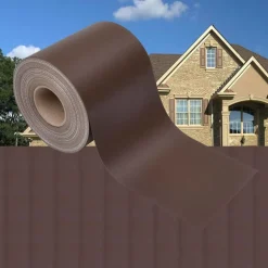 vidaXL Tuinscherm 35x0,19 m PVC bruin