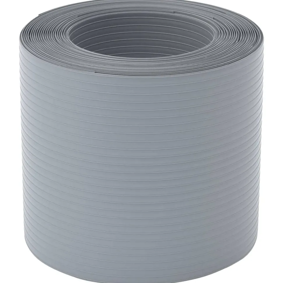 vidaXL Tuinschermen 10 st 252,5x19 m PVC grijs