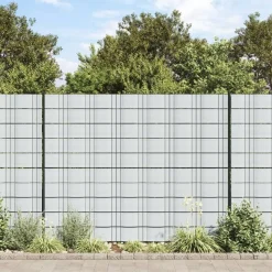 vidaXL Tuinschermen 10 st 252,5x19 m PVC lichtgrijs