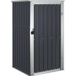 vidaXL Tuinschuur 88x89x161 cm gegalvaniseerd staal antracietkleurig