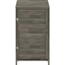 vidaXL Tuinschuur 55x52x112 cm massief vurenhout antracietkleurig