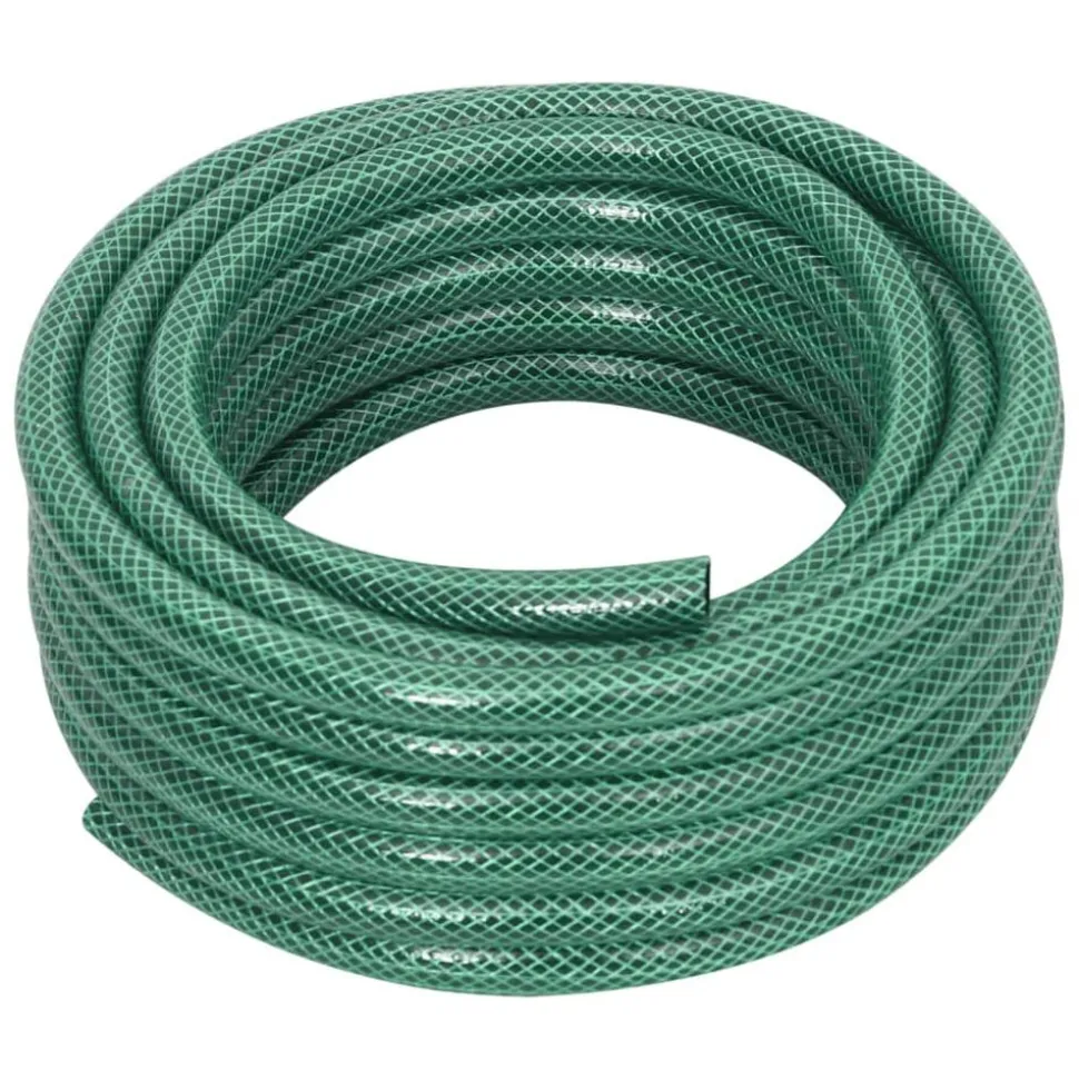vidaXL Tuinslang met koppelingsset 0,5'' 10 m PVC groen