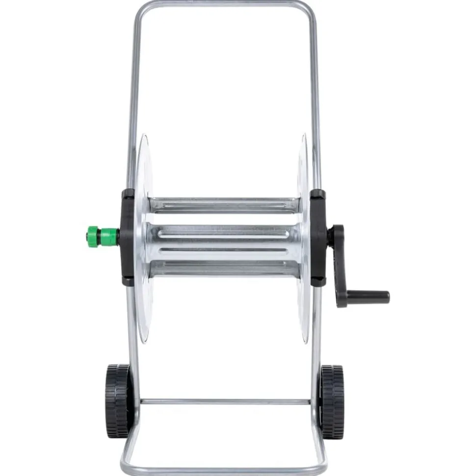 vidaXL Tuinslangkar voor 80 m 1/2" of 50 m 3/4" slang staal