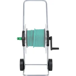 vidaXL Tuinslangkar voor 50 m 1/2" of 35 m 3/4" slang staal