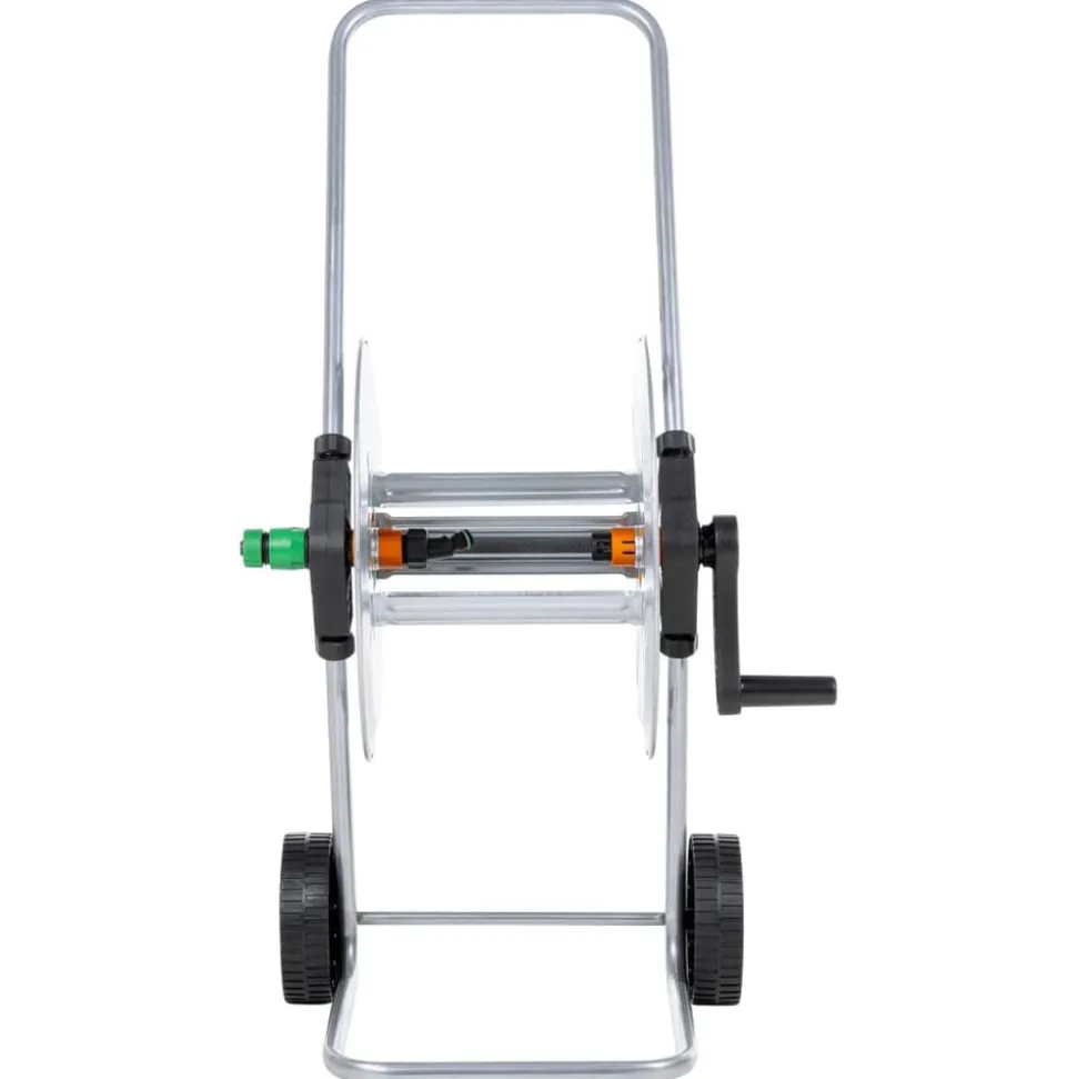 vidaXL Tuinslangkar voor 50 m 1/2" of 35 m 3/4" slang staal