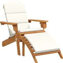 vidaXL Tuinstoel Adirondack met voetensteun massief acaciahout