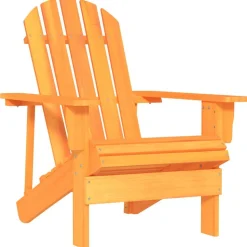 vidaXL Tuinstoel Adirondack massief vurenhout oranje