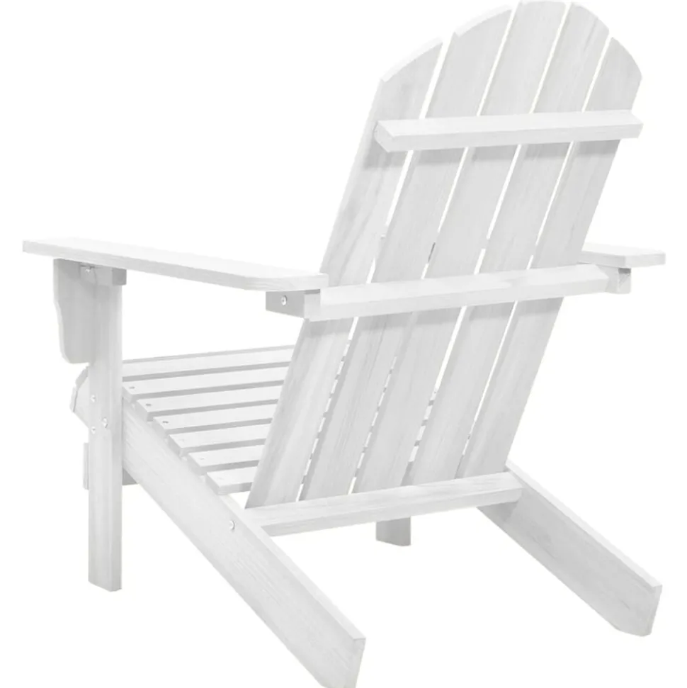 vidaXL Tuinstoel hout wit