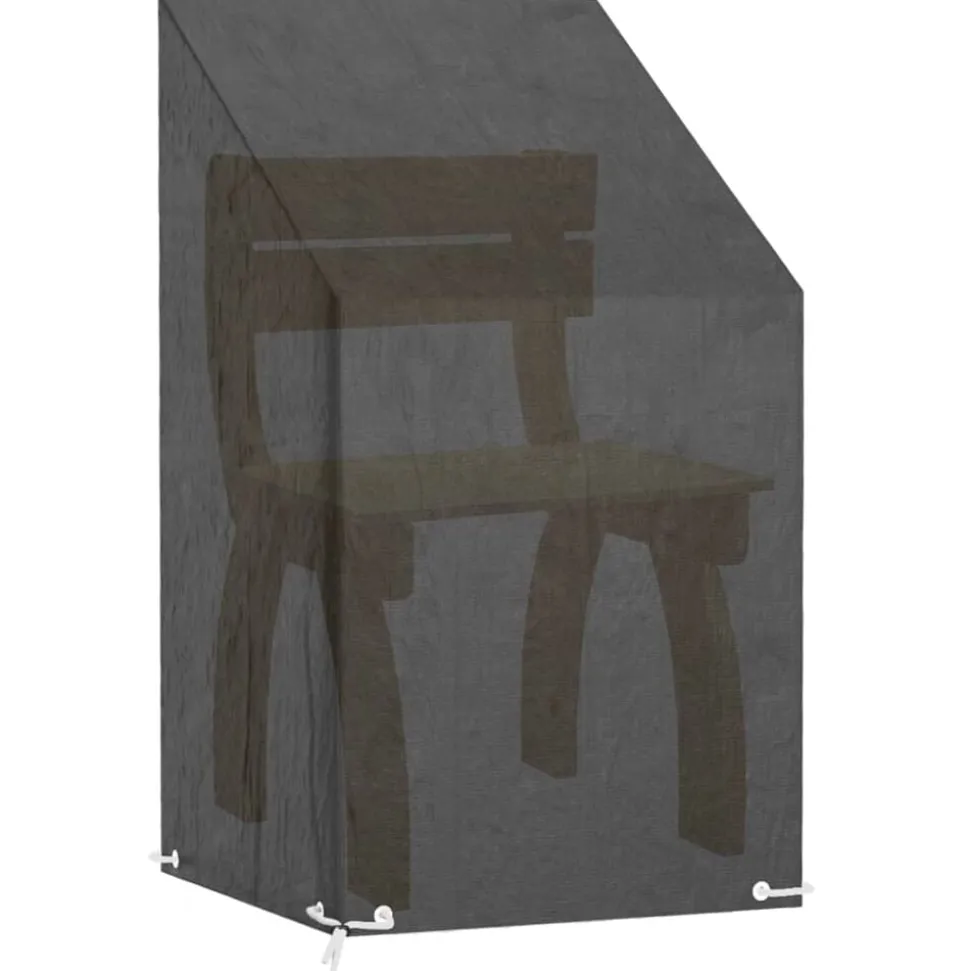 vidaXL Tuinstoelhoes met 8 oogjes 65x65x80/120 cm polyetheen