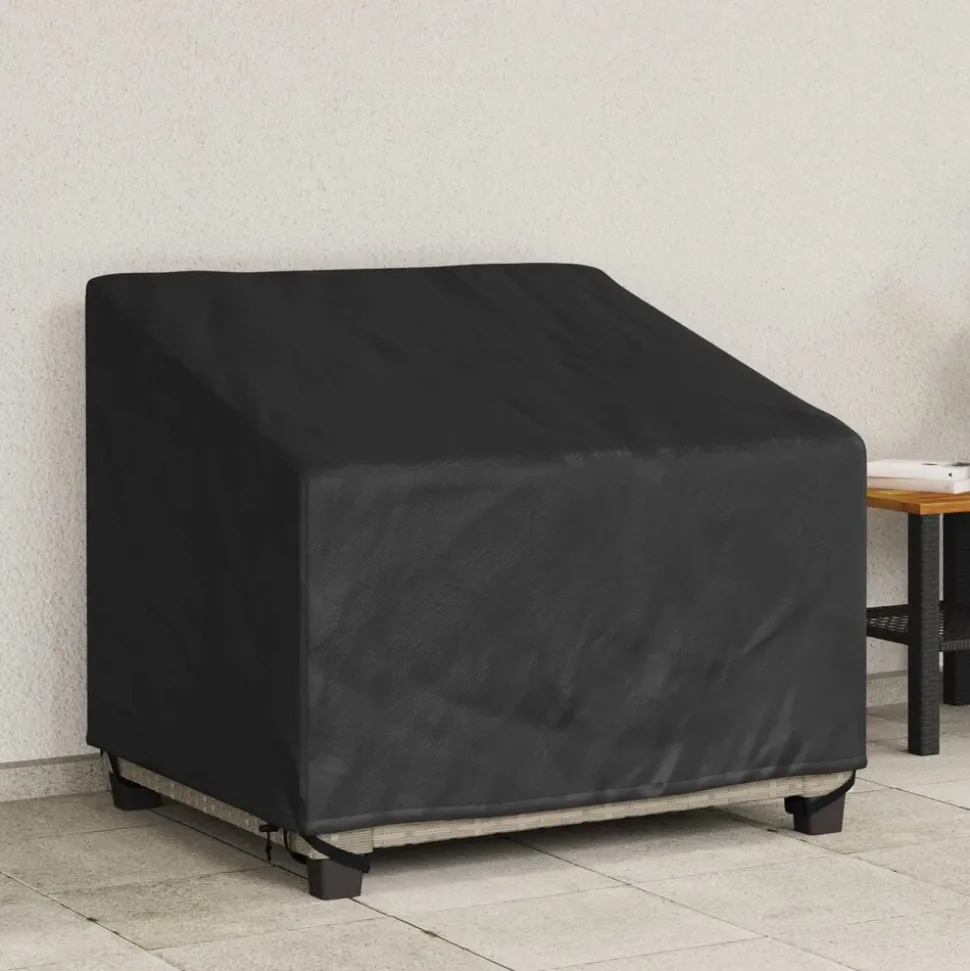 vidaXL Tuinstoelhoes Zwart 96 x 79 x 74 cm 210D Oxford Stof