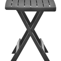 vidaXL Tuintafel inklapbaar 45x43x50 cm kunststof antraciet