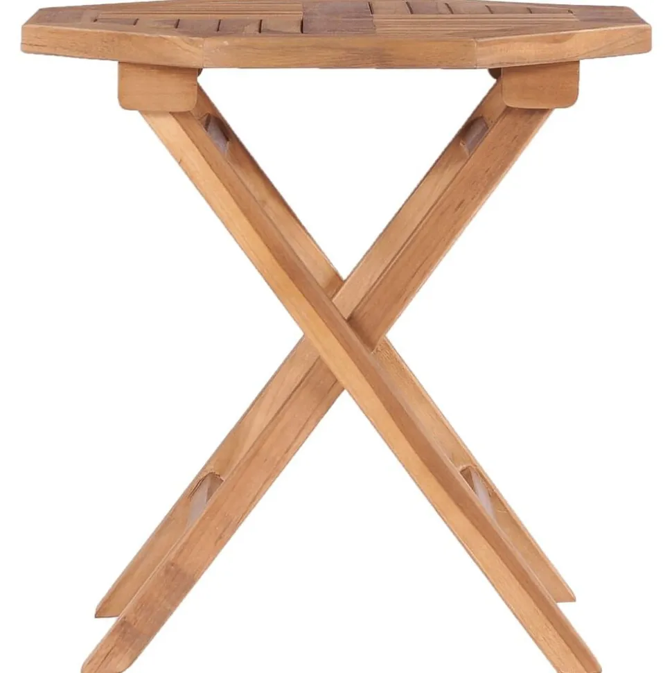 vidaXL Tuintafel inklapbaar 45x45x45 cm massief teakhout