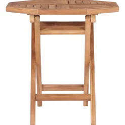 vidaXL Tuintafel inklapbaar 45x45x45 cm massief teakhout