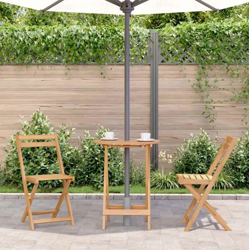 vidaXL Tuintafel inklapbaar 60x75 cm massief acaciahout