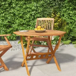 vidaXL Tuintafel inklapbaar 90x75 cm massief acaciahout
