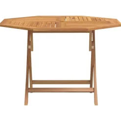 vidaXL Tuintafel inklapbaar 110x110x75 cm massief teakhout