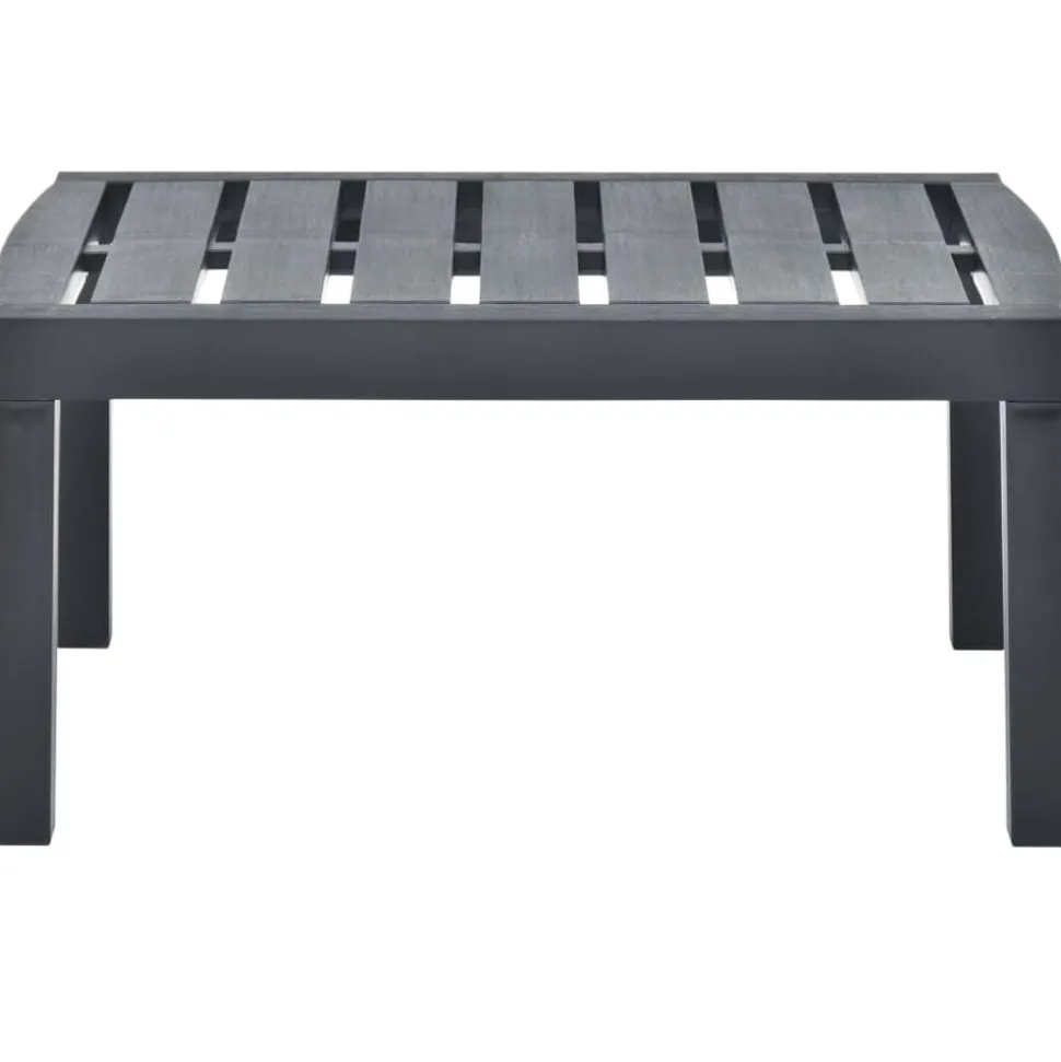 vidaXL Tuintafel 78x55x38 cm kunststof antracietkleurig
