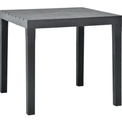 vidaXL Tuintafel 78x78x72 cm kunststof antraciet