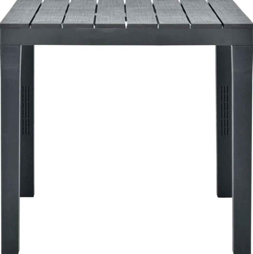 vidaXL Tuintafel 78x78x72 cm kunststof antraciet