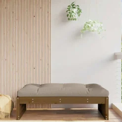 vidaXL Tuinvoetenbank 120x80 cm massief grenenhout honingbruin
