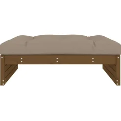vidaXL Tuinvoetenbank 120x80 cm massief grenenhout honingbruin