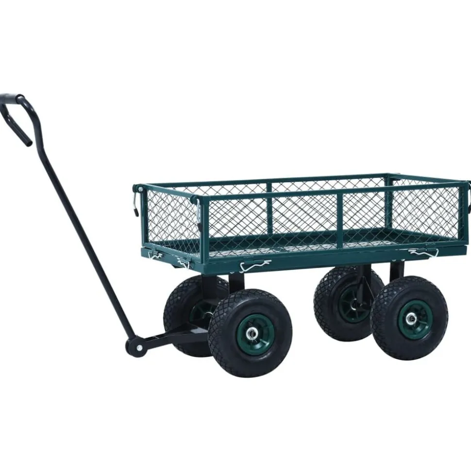 vidaXL Tuinwagen 250 kg groen
