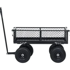 vidaXL Tuinwagen 250 kg zwart