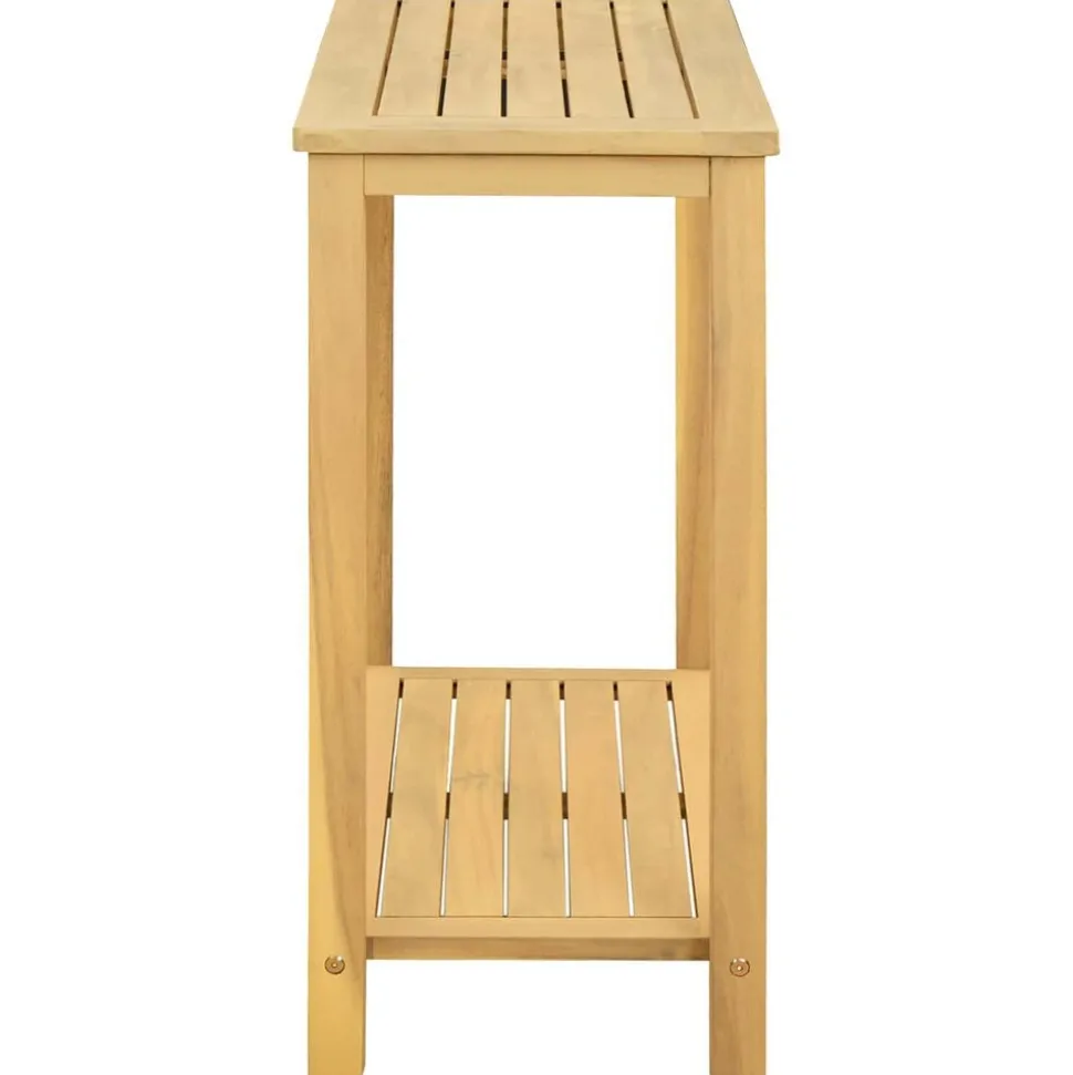 vidaXL Tuinwandtafel 80x35x75 cm massief acaciahout