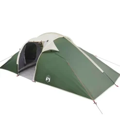 vidaXL Tunnel tent met dak met opslag Groen 510 x 240 x 156 cm taft