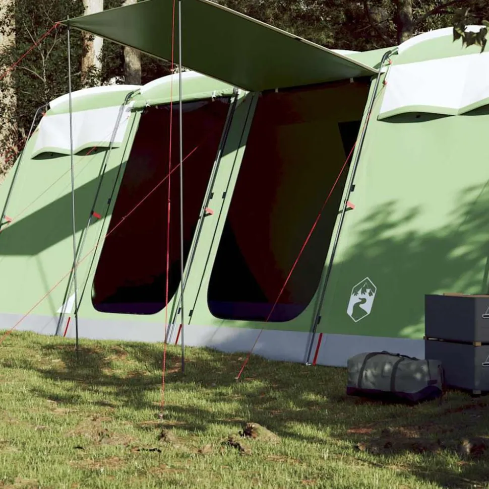 vidaXL Tunneltent 8-persoons waterdicht groen