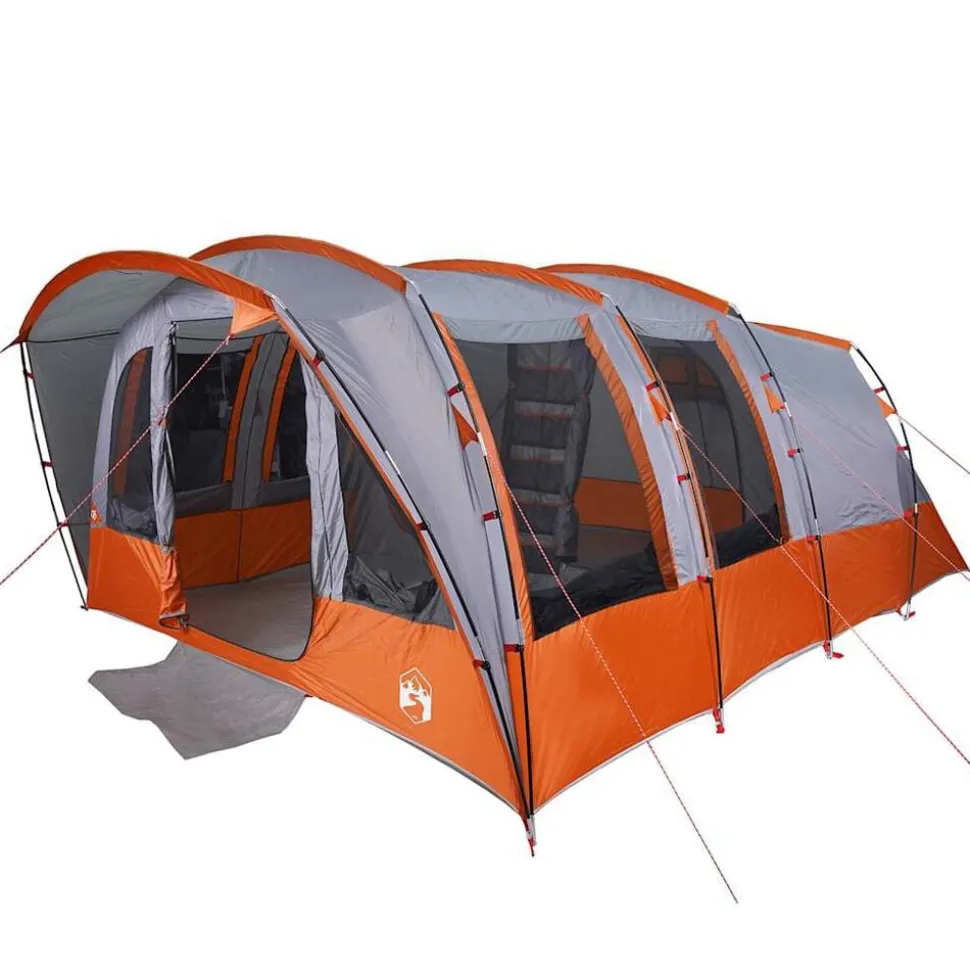 vidaXL Tunneltent 8-persoons waterdicht grijs