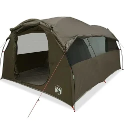 vidaXL Tunneltent 6-persoons waterdicht bruin