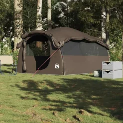 vidaXL Tunneltent 6-persoons waterdicht bruin