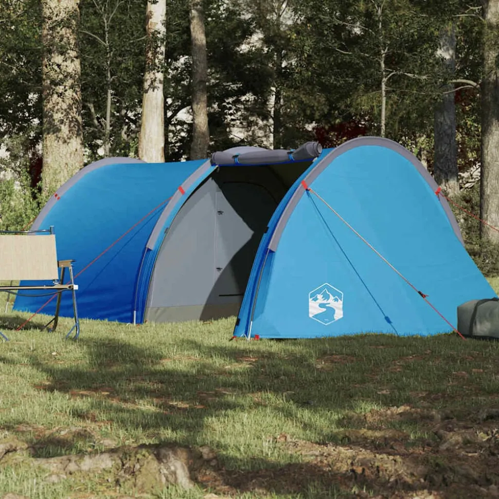 vidaXL Tunneltent 4-persoons waterdicht blauw
