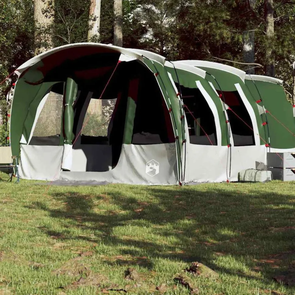 vidaXL Tunneltent 8-persoons waterdicht groen