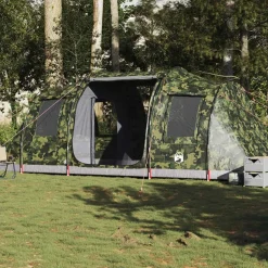 vidaXL Tunneltent 4-persoons waterdicht camouflage