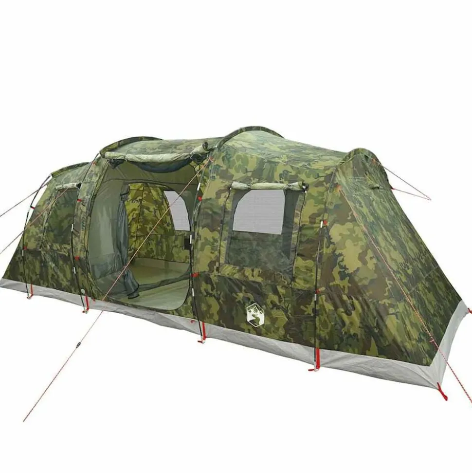 vidaXL Tunneltent 4-persoons waterdicht camouflage