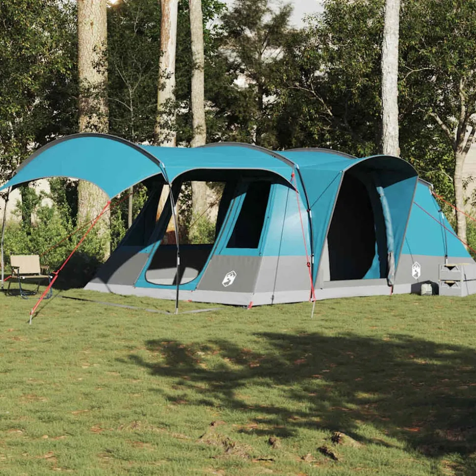 vidaXL Tunneltent 5-persoons waterdicht blauw