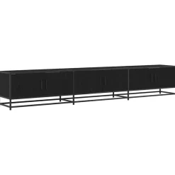 vidaXL TV Eenheden 2 pcs Zwart Eiken 240 x 35 x 41 cm Bewerkt hout