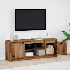 vidaXL TV Eenheden Bruin 139,5 x 34 x 50 cm Bewerkt hout