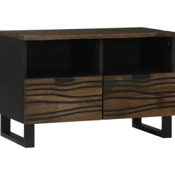 vidaXL TV Eenheden met lade Walnotenhout 70 x 33 x 46 cm Bewerkt hout