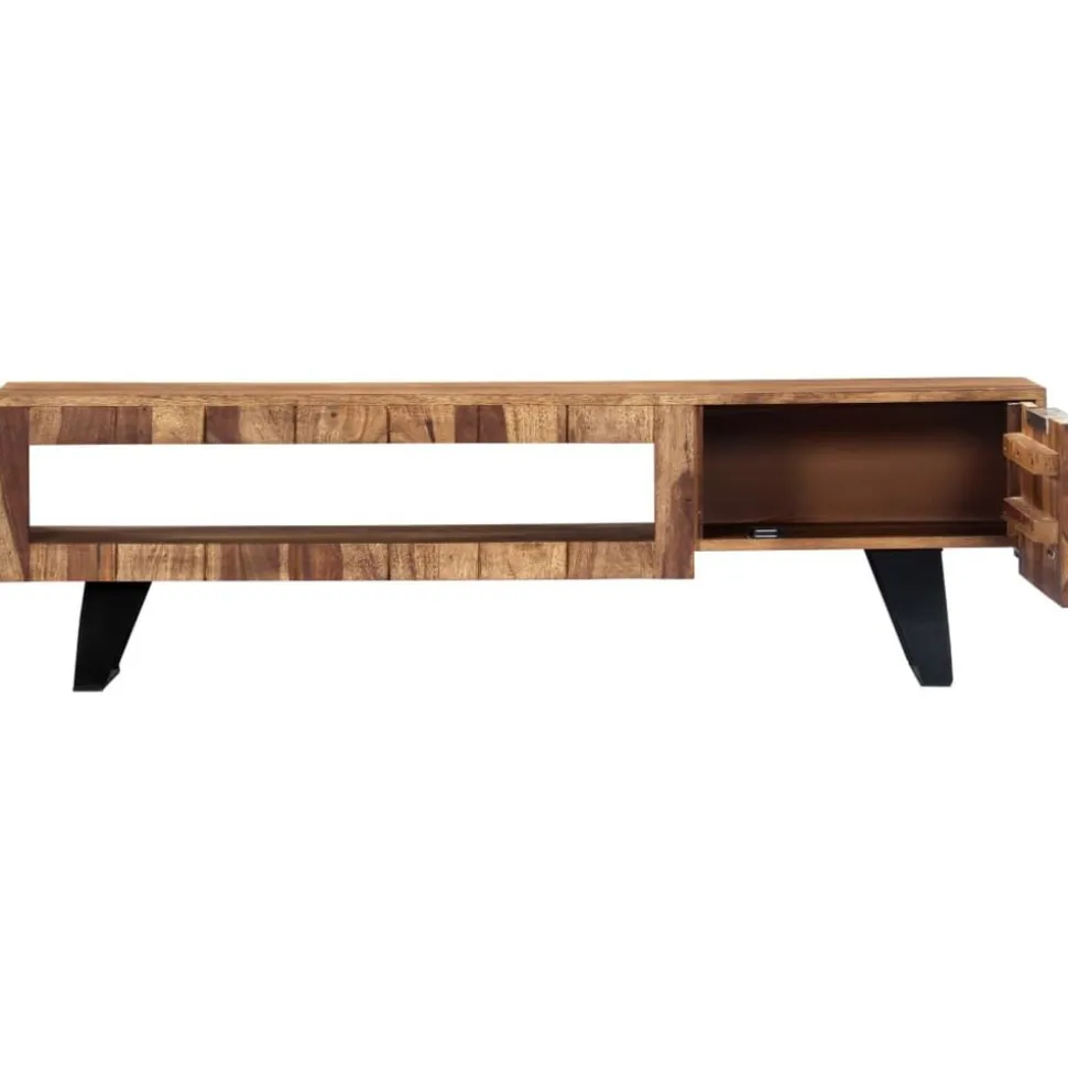 vidaXL Tv meubel 140x30x40 massief acaciahout