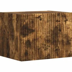 vidaXL TV Wandkast Gerookt eiken 39 x 31 x 29,5 cm Bewerkt hout