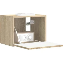 vidaXL TV Wandkast Sonoma 39 x 31 x 29,5 cm Bewerkt hout