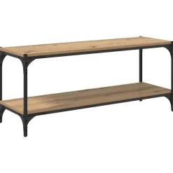 vidaXL TV-kast Artisan Eiken 100x33x41cm Gemonteerd hout en ijzer
