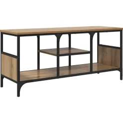 vidaXL TV-kast Artisan Eiken 100 x 35 x 45 cm Gemonteerd hout en ijzer